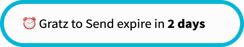 Every team member gets a set amount of Gratz to send per month